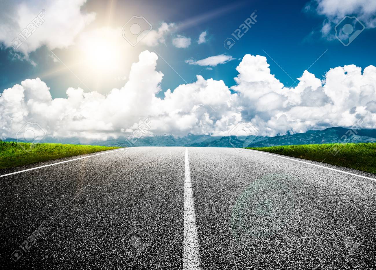 Road ahead into the future